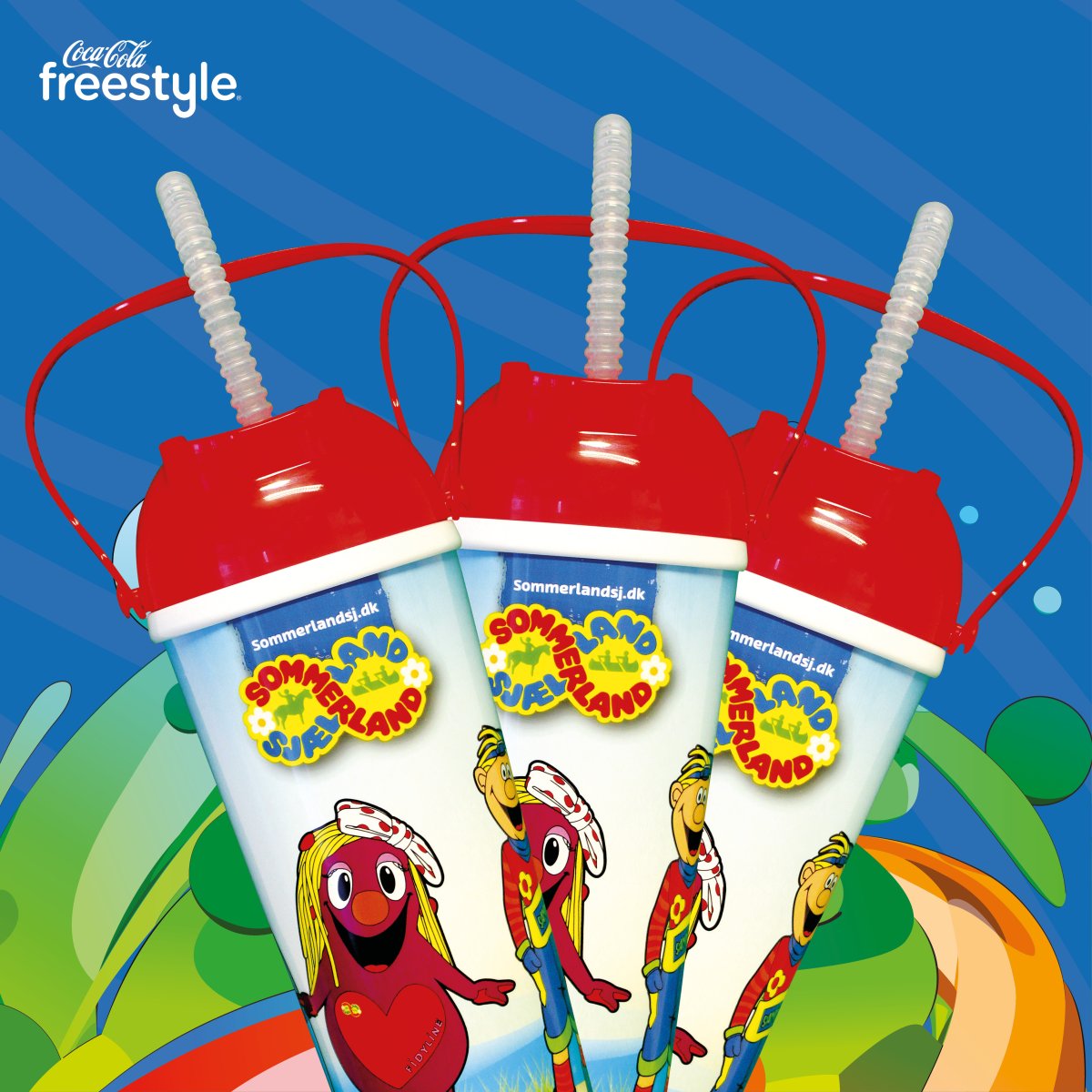 3 stk. Coca-Cola Freestyle kop