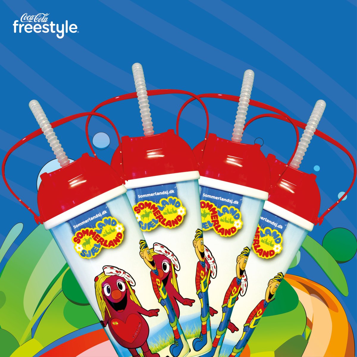 4 stk. Coca-Cola Freestyle kop