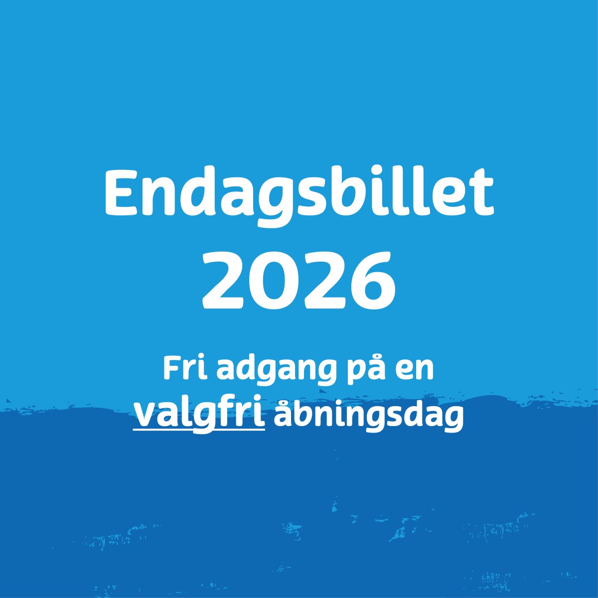 Endagsbillet 2026 (valgfri dato)