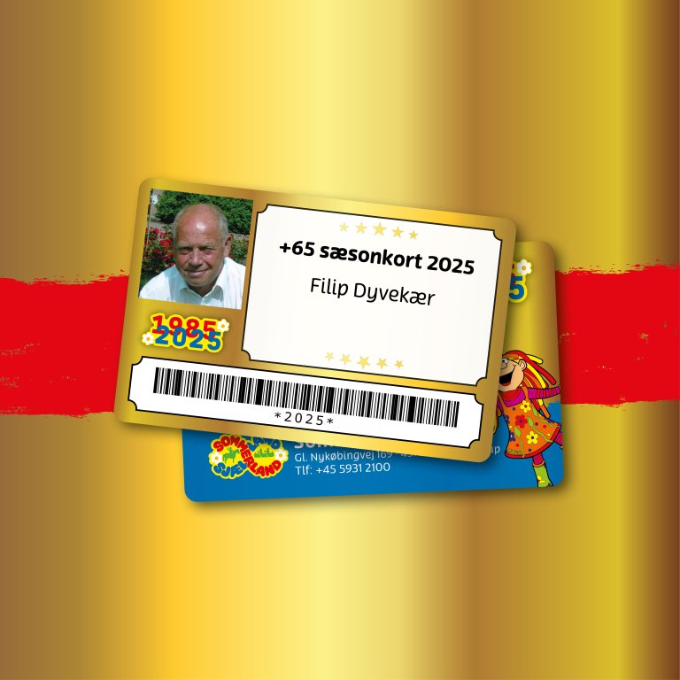 +65 sæsonkort 2025